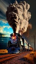historic Steam train locomotive