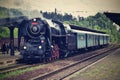 Historic steam train. Specially launched Czech old steam train trips and for traveling around the Czech Republic.