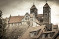 The historic Stiftskirche church in Quedlinburg, Germany Royalty Free Stock Photo