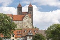 The historic Stiftskirche church in Quedlinburg, Germany Royalty Free Stock Photo