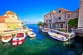 Historic stone architecture in Kastel Gomilica waterfront Royalty Free Stock Photo