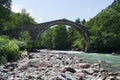 Historic stone bridge. Camlihemsin, Rize, Turkey.