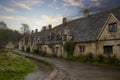 The historic stone cottages of Arlington Row in Bibury, Gloucestershire