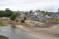 Lifeboat house at Welsh coastal town