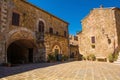 Square in Montemerano, Tuscany