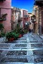 The historic stone staircase Royalty Free Stock Photo