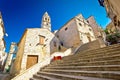 Historic stone street of ancient Vis town Royalty Free Stock Photo