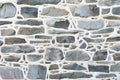Historic Stone Wall Detail with raised mortar joints.