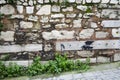 Historic stone walls, Background-Texture Royalty Free Stock Photo