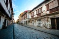 Historic street of Calle Crisologo, Vigan, Ilocos Sur, Philippines Royalty Free Stock Photo