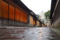 Historic street in Kanazawa, Japan Royalty Free Stock Photo