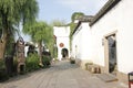 The historic street and traditional building besides Yuehe Old Street(Jiaxing,Zhejiang) Royalty Free Stock Photo