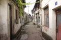 The historic street and traditional narrow street cross Xincheng old town (Jiaxing,Zhejiang) Royalty Free Stock Photo