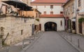 Historic street in Zagreb, capital of Croatia Royalty Free Stock Photo