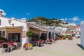 Historic streets of famous Frigiliana village near Nerja, Spain