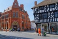 Historic streets of the old town in Stratford-upon-Avon Royalty Free Stock Photo