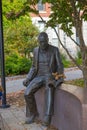 Jonas Gilman Clark statue in Worcester, MA, USA