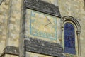 Historic sundial on city cathedral