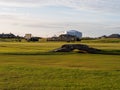 Historic Swilcan bridge at the old course at St Andrews Links in Scotland Royalty Free Stock Photo