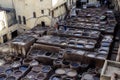 A historic tannery in Fez, Morocco. Royalty Free Stock Photo