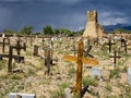Historic Taos Cemetery Royalty Free Stock Photo