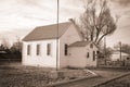 Historic Tarryall Schoolhouse near Wiggins CO Royalty Free Stock Photo