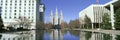 Historic Temple and Square in Salt Lake City, UT home of Mormon Tabernacle Choir Royalty Free Stock Photo