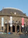 The historic 19th century corn exchange building in the kirkgate area of the historic 19th century corn exchange building in the Royalty Free Stock Photo