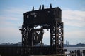 The historic 69th Street Transfer Bridge on the Hudson river