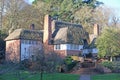 Historic thatched cottage in Cockington village, Devon Royalty Free Stock Photo