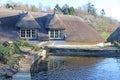 Historic thatched cottage in Cockington village, Devon Royalty Free Stock Photo