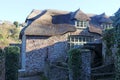 Historic thatched cottages in Cockington village