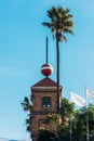 The historic time-ball tower at the Victoria and Alfred Waterfront in Cape Town in the Western Cape Province Royalty Free Stock Photo