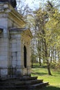 Historic tomb in nature.