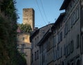 Historic Torre del Gombito in Bergamo alta Royalty Free Stock Photo