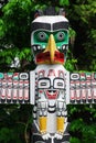 Historic totem pole Royalty Free Stock Photo