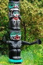 Historic totem pole Royalty Free Stock Photo