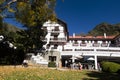Historic tourist hotel in Villavicencio foothills of the Andes built in 1920 Mendoza Argentina province June 2020