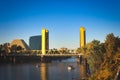 Historic Tower Bridge Sacramento California Royalty Free Stock Photo