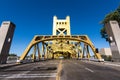 The historic Tower Bridge, Sacramento Royalty Free Stock Photo