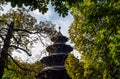 The historic tower Chinesischer Turm of Munich in Bavaria Royalty Free Stock Photo