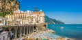 Historic town of Atrani, Amalfi Coast, Campania, Italy Royalty Free Stock Photo