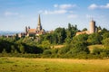 Historic town of Autun with famous Cathedrale, Burgundy, France Royalty Free Stock Photo