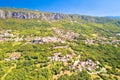 Historic town of Bribir in Vinodol valley aerial view Royalty Free Stock Photo