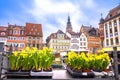 Historic town of Coburg main square Marktplatz view