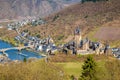 Historic town of Cochem with Moselle river, Rheinland-Pfalz, Germany Royalty Free Stock Photo