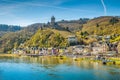 Historic town of Cochem with Moselle river, Rheinland-Pfalz, Germany