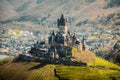 Historic town of Cochem with Reichsburg, Rheinland-Pfalz, Germany Royalty Free Stock Photo