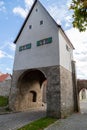 Historic town gate in Berching, Bavaria in autumn