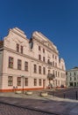 Historic town hall on the central market square of Gustrow